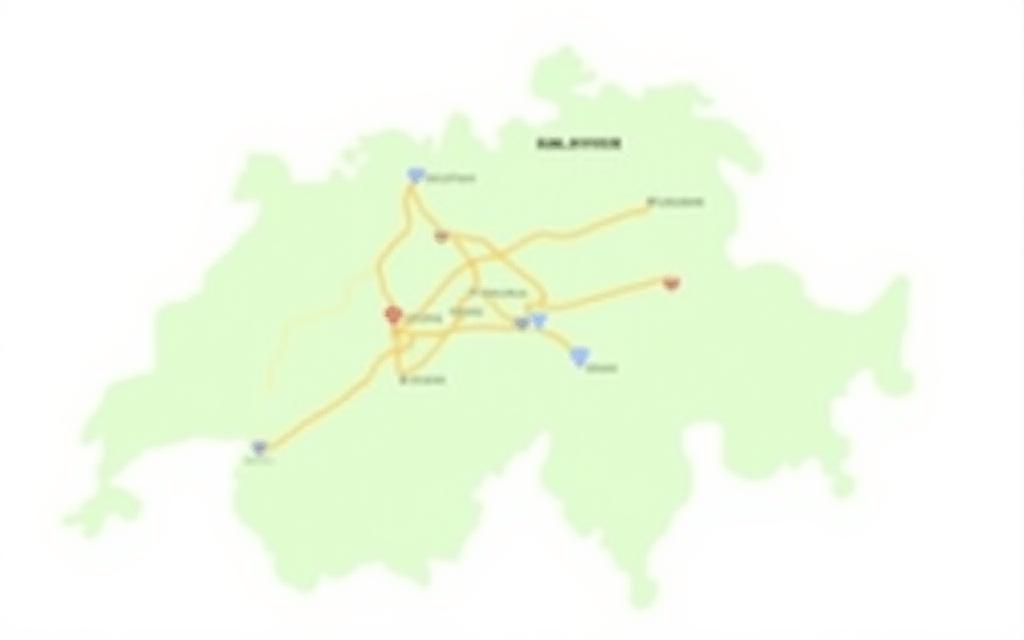 Mappa delle autostrade svizzere